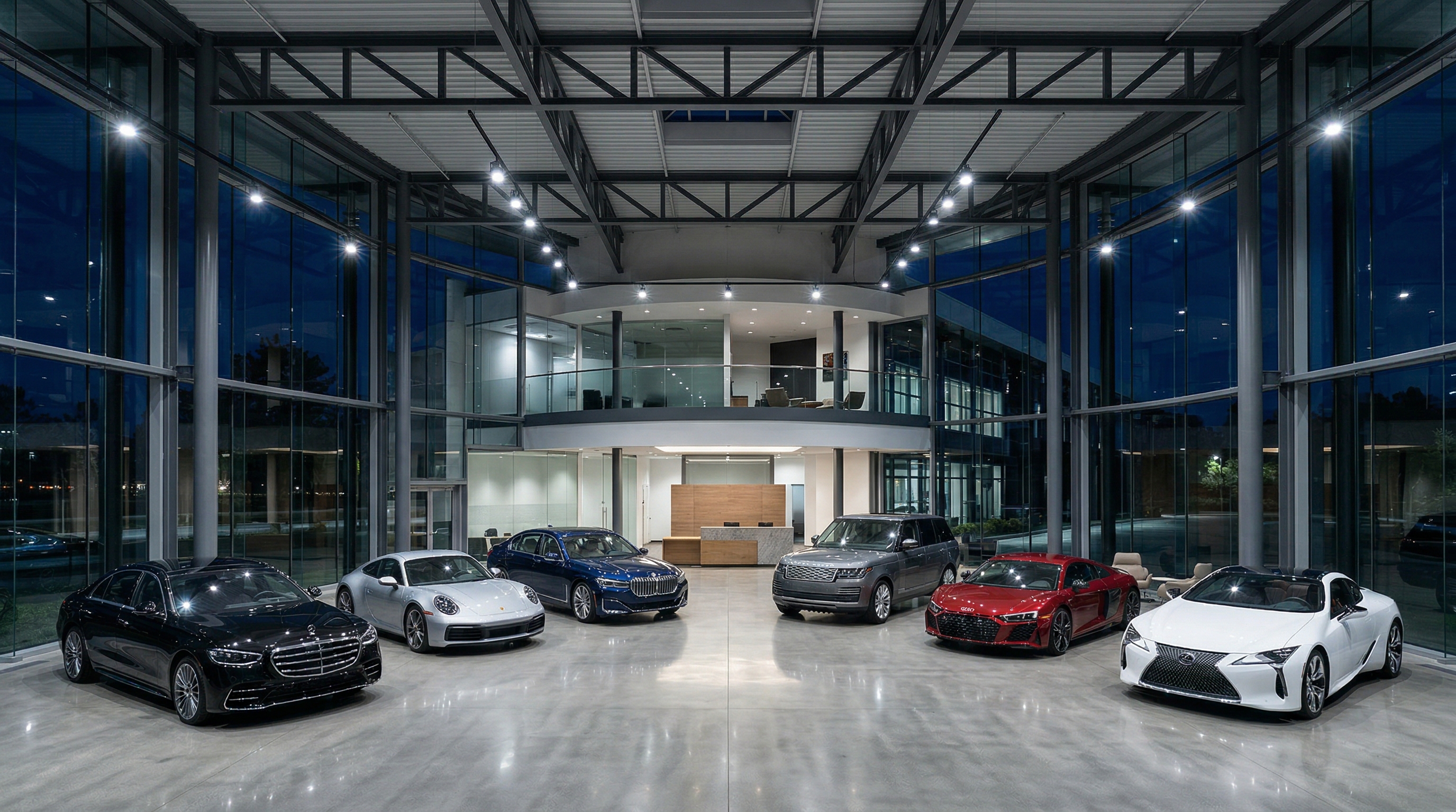 Auto dealership showroom