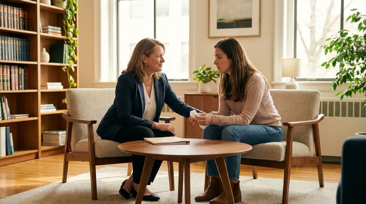 Family law attorney office consultation